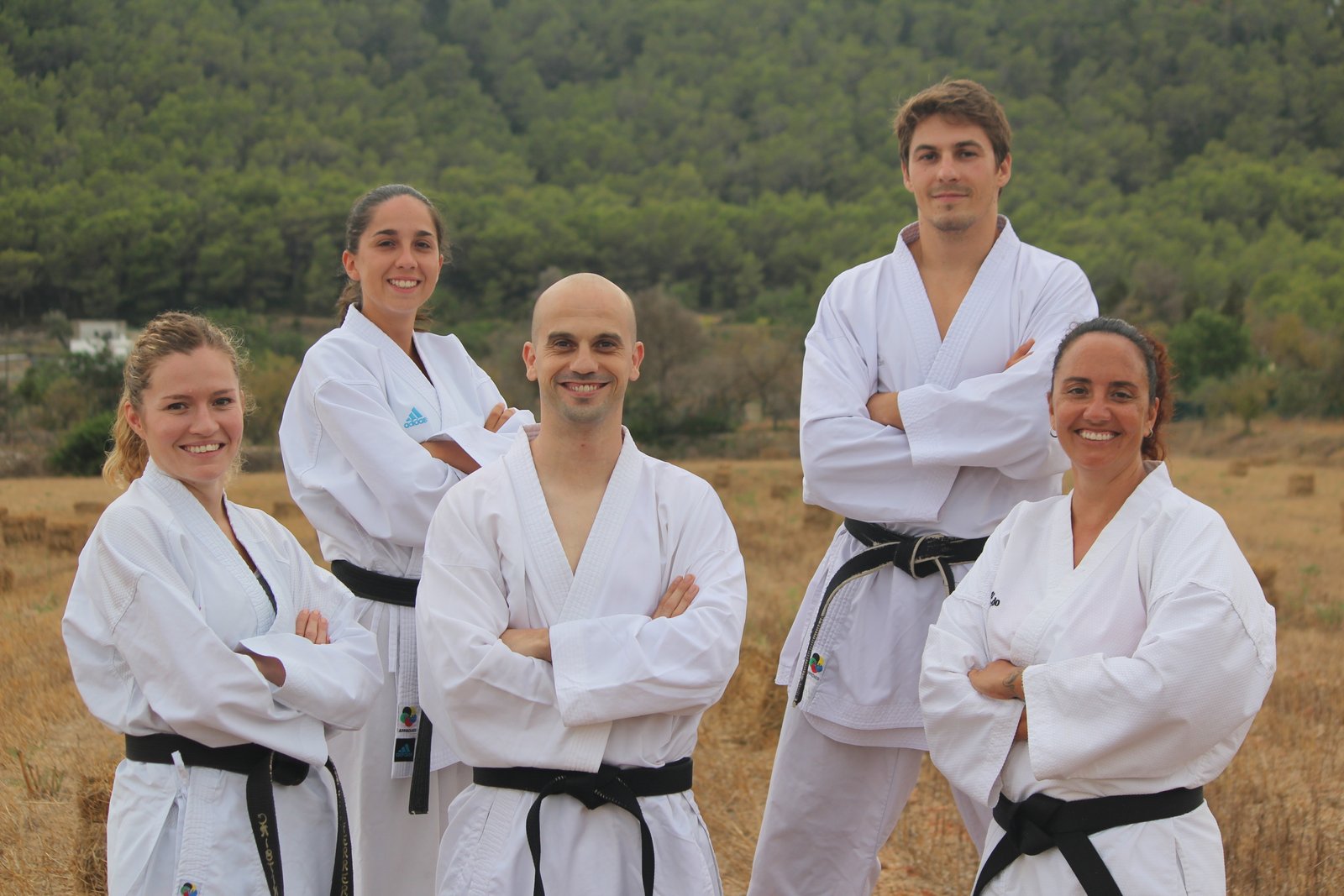 Equipo tecnico del club de karate Ibiza Samurais en Ibiza